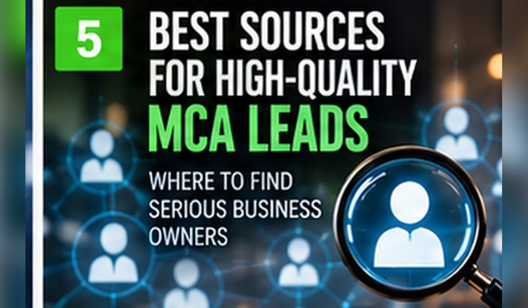Where Strong MCA Pipelines Begin: A Source Evaluation Checklist