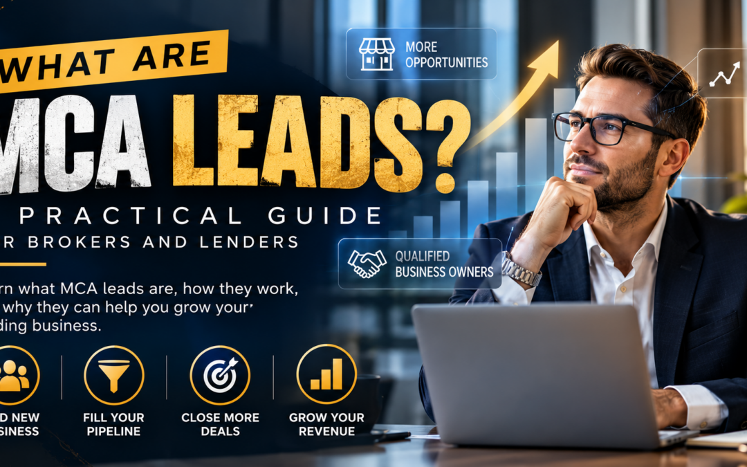 Buy MCA Leads That Help Your Brokerage Generate More Funding Opportunities